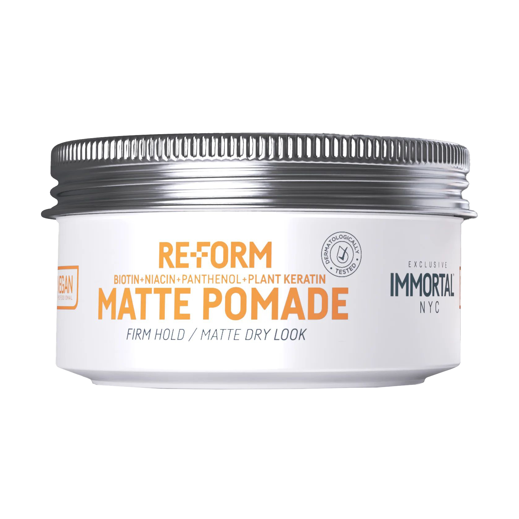 Матова помада для волосся Immortal NYC I'm Vegan Re-Form Matte Pomade із збереженням кольору, 150 мл
